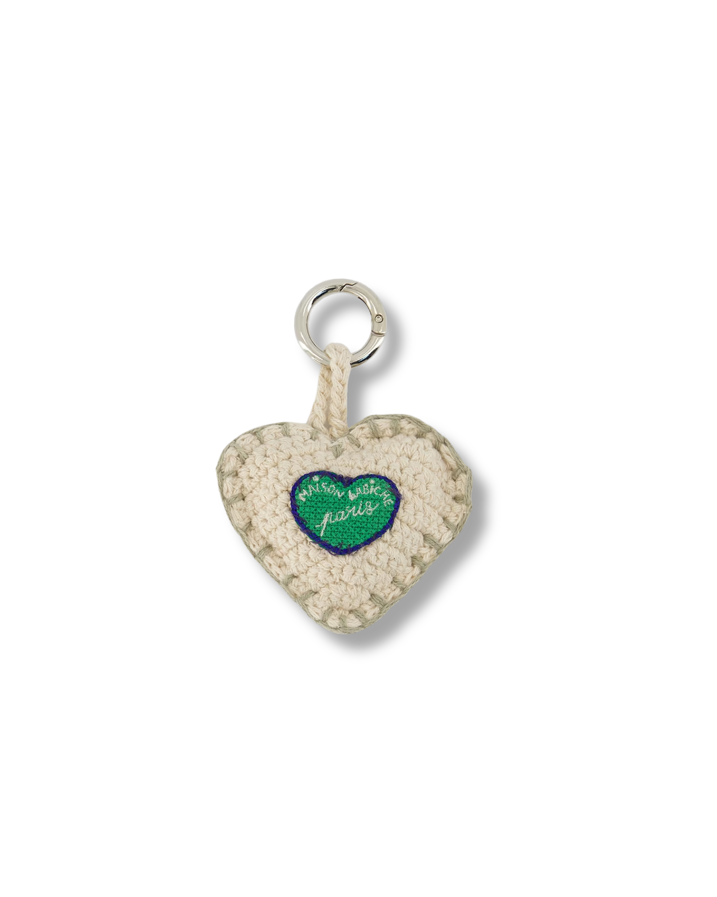 MAISON LABICHE Ivory Heart Bag Charm