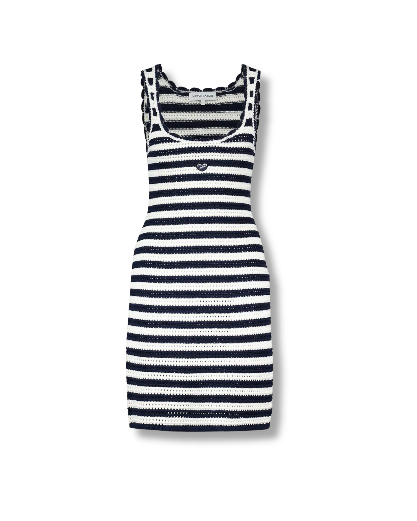 MAISON LABICHE Sache Cotton Patch Coeur Dress