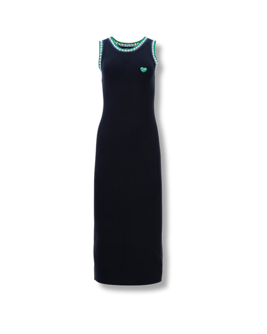 MAISON LABICHE Bargue Cotton Mini Patch Coeur Dress