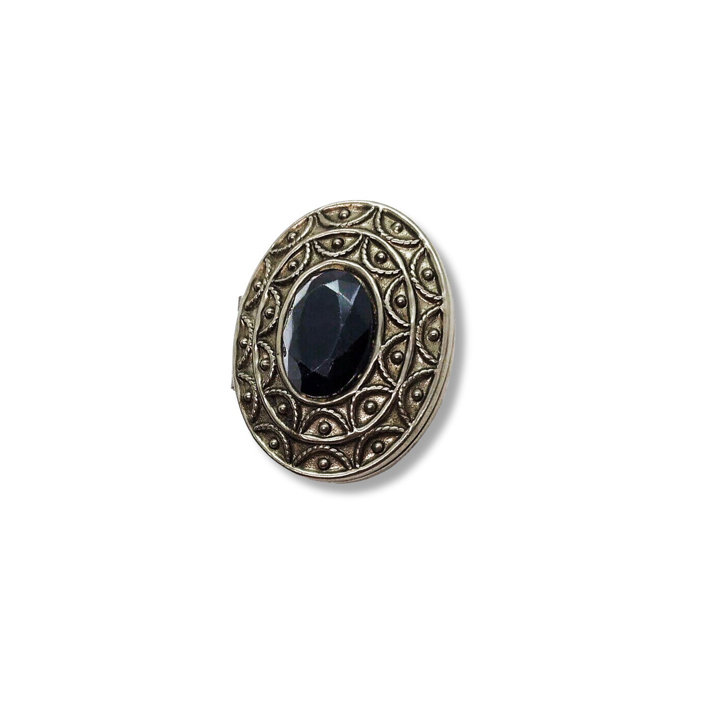HOUSE OF GOOD MERCANTILE Black Stone Perfumed Brooch
