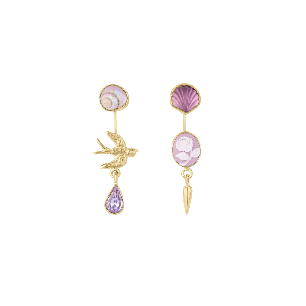GRAINNE MORTON Double Detachable Victorian Drop Earrings