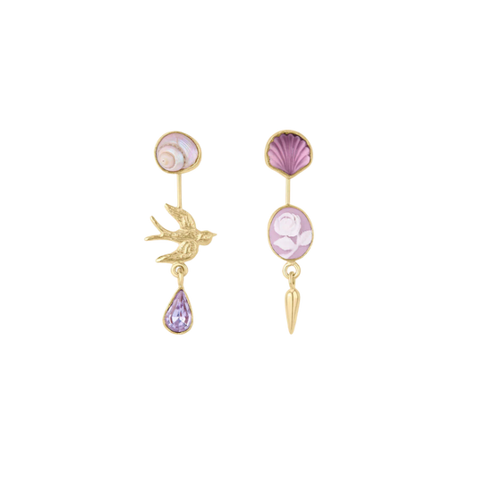 GRAINNE MORTON Double Detachable Victorian Drop Earrings