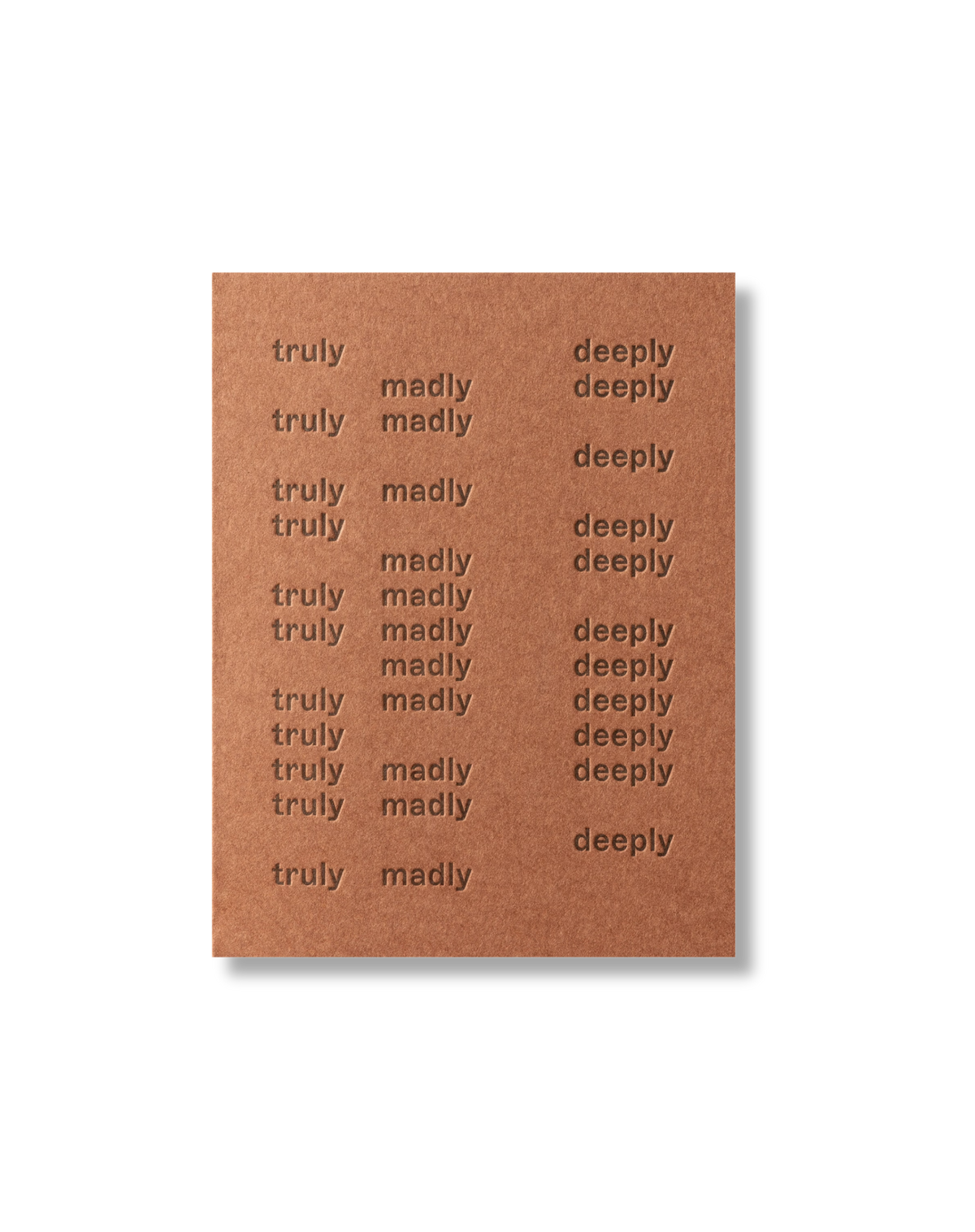 SHORT TALK Truly Madly Deeply