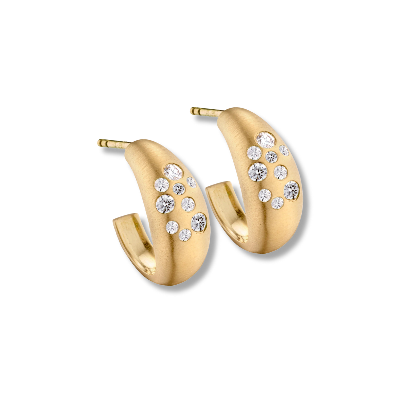 ELIZABETH MOORE Fairy Dust Diamond Hoops