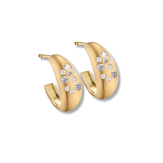 ELIZABETH MOORE Fairy Dust Diamond Hoops