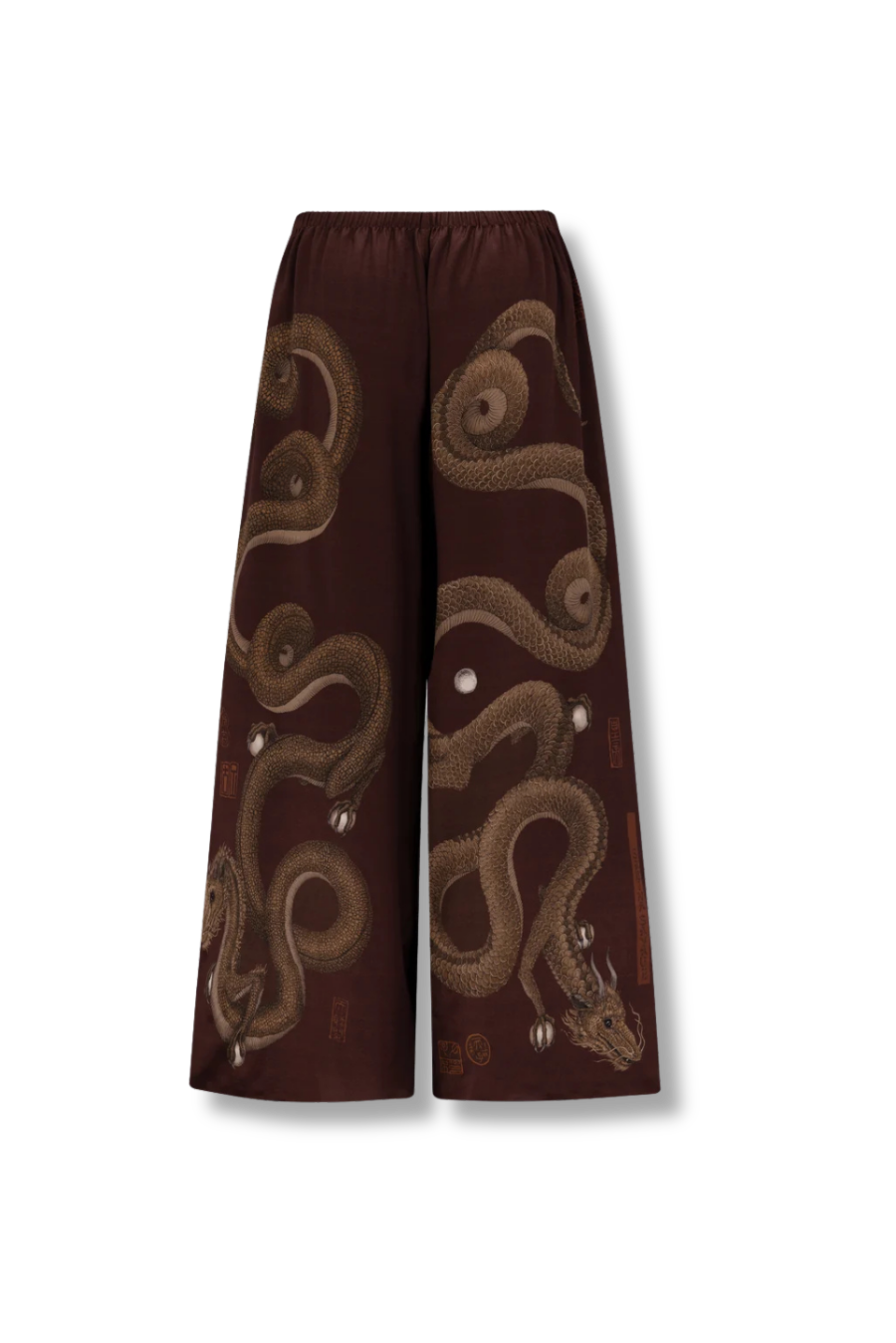SABINA SAVAGE Chasing The Pearl Silk Simple Trousers