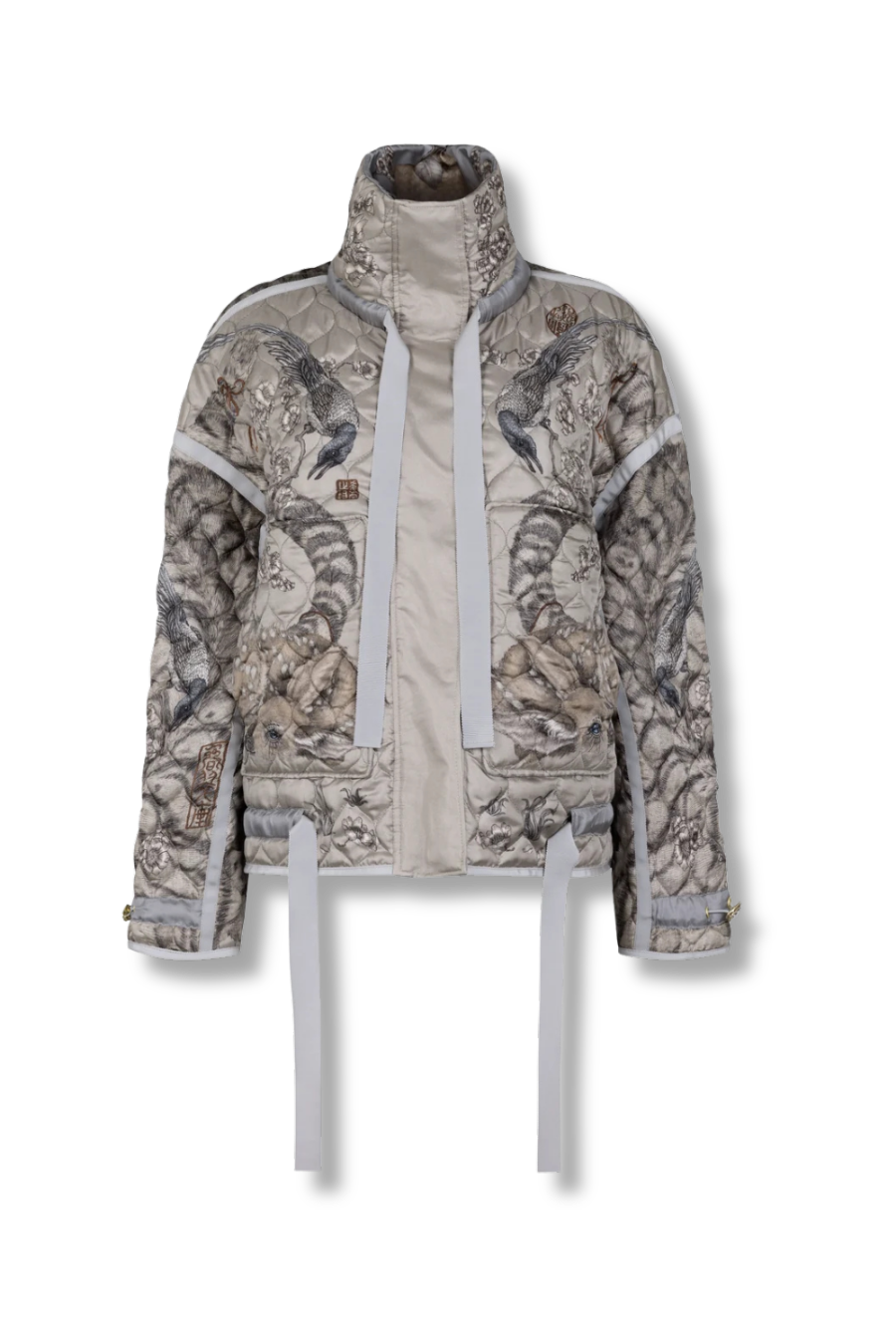 SABINA SAVAGE Zouyu, Cry The Deer Quilted Silk Reversible Jacket