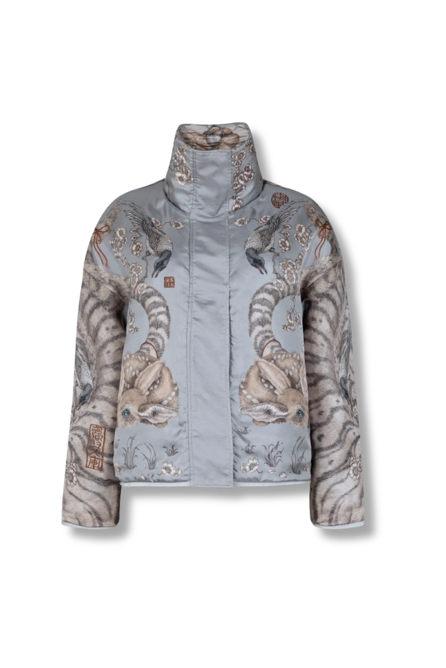 SABINA SAVAGE Zouyu, Cry The Deer Quilted Silk Reversible Jacket