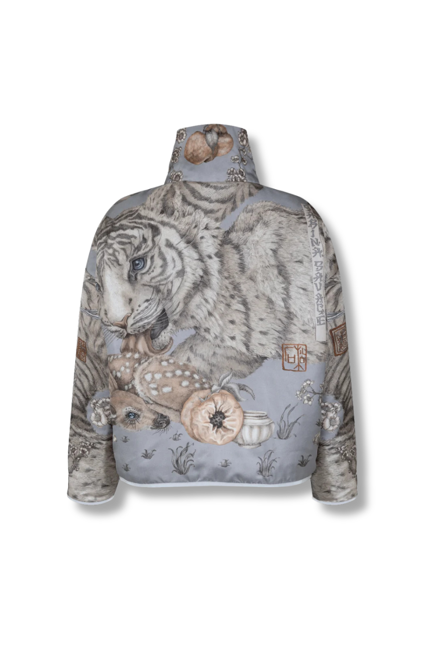 SABINA SAVAGE Zouyu, Cry The Deer Quilted Silk Reversible Jacket