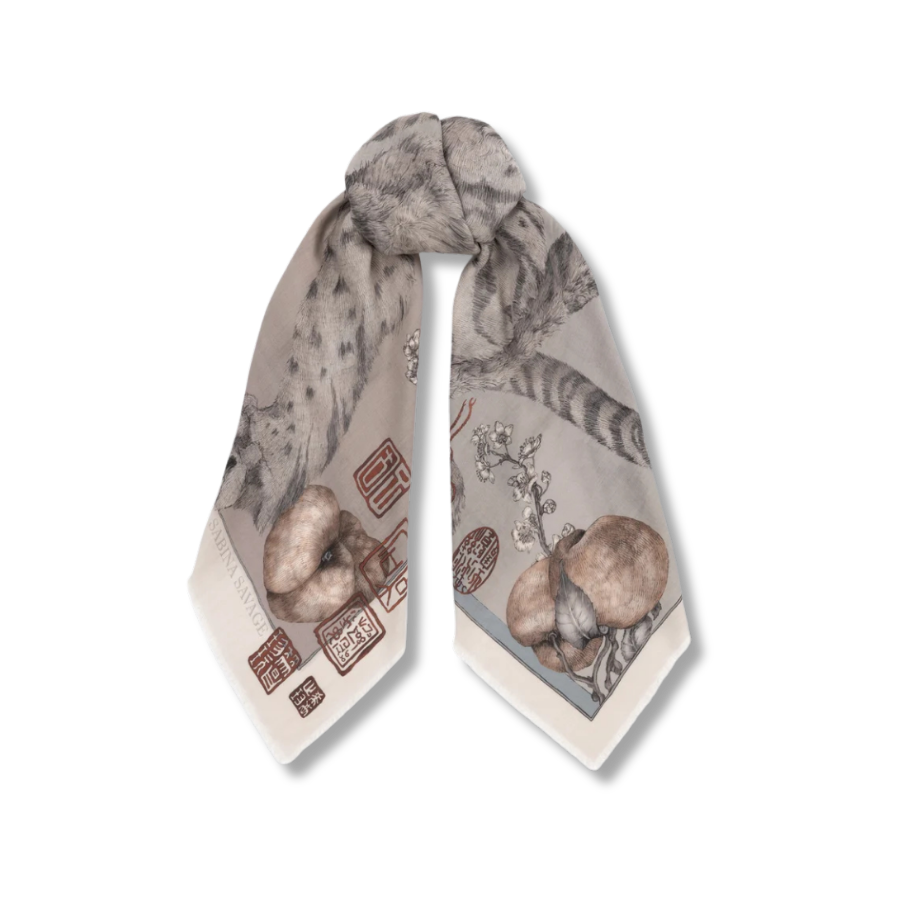 SABINA SAVAGE Zouyu, Cry The Deer Wool Scarf