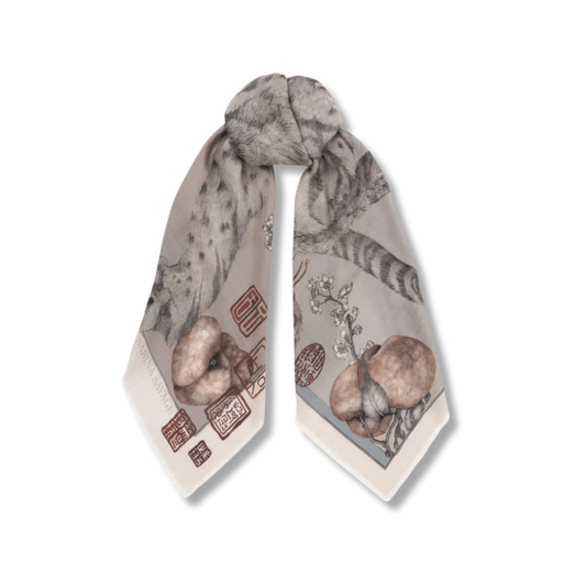 SABINA SAVAGE Zouyu, Cry The Deer Wool Scarf