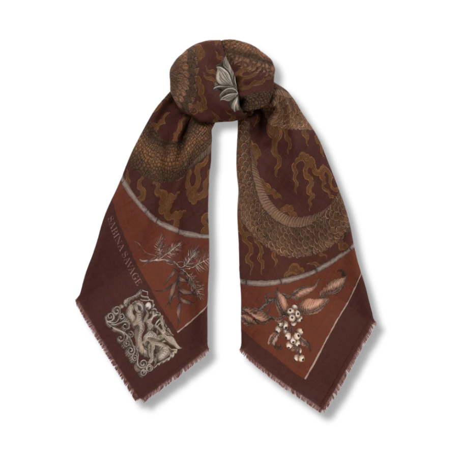 SABINA SAVAGE Chasing The Pearl Wool Scarf