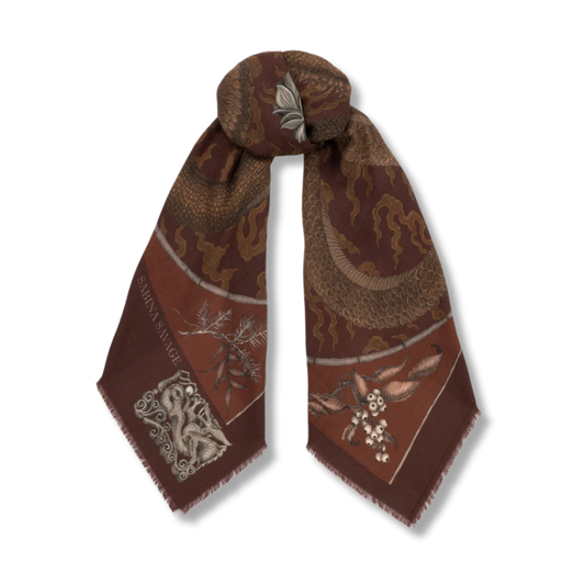 SABINA SAVAGE Chasing The Pearl Wool Scarf