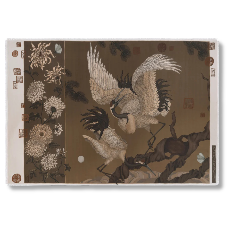 SABINA SAVAGE Wind Dancer, Heaven Caller Silk Twill Rectangle