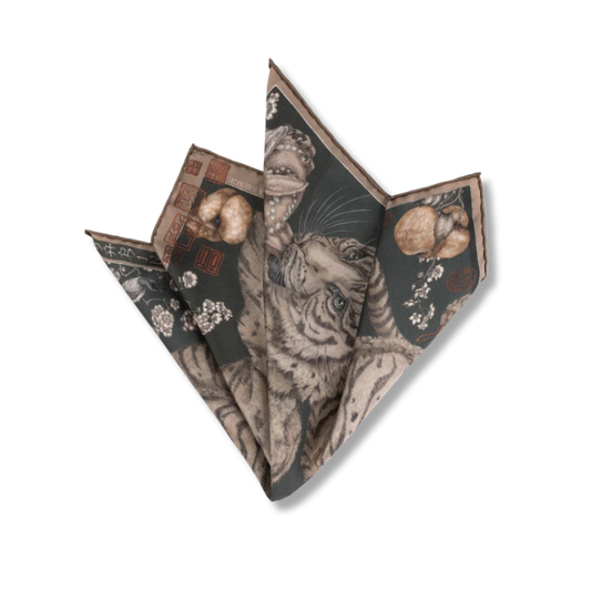 SABINA SAVAGE Zouyu, Cry The Deer Silk Scarf