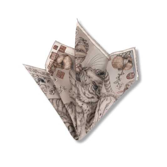 SABINA SAVAGE Zouyu, Cry The Deer Silk Scarf