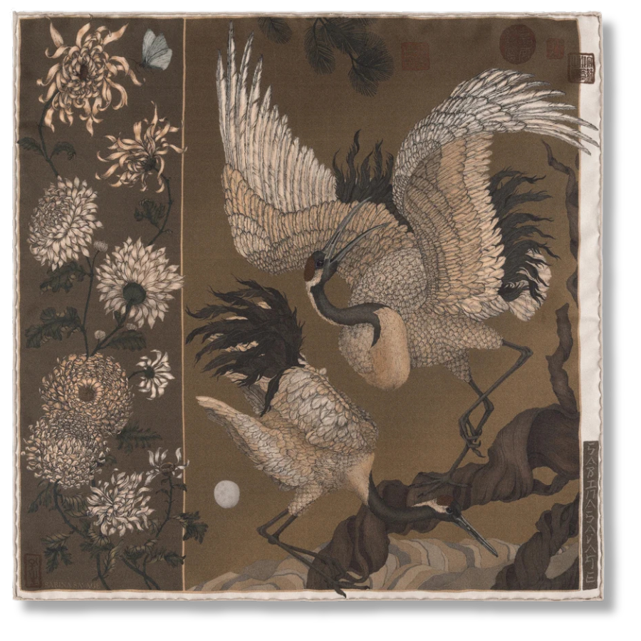 SABINA SAVAGE Wind Dancer, Heaven Caller Silk Scarf