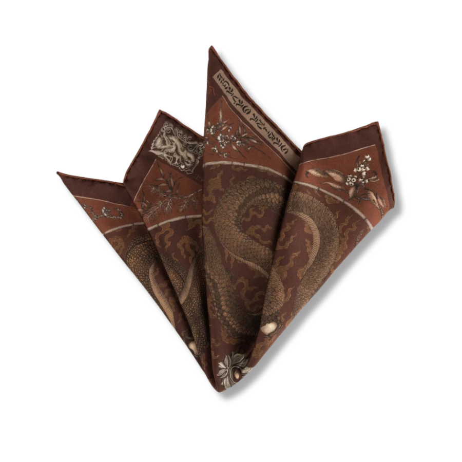 SABINA SAVAGE Chasing The Pearl Silk Scarf