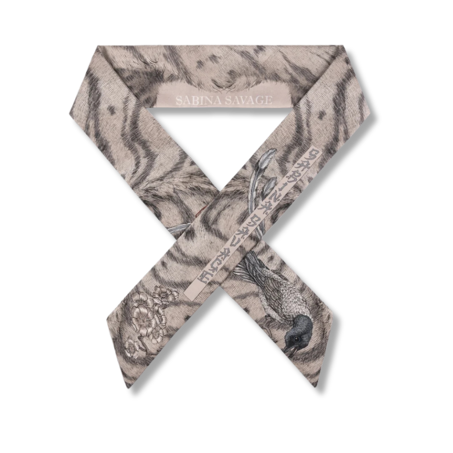SABINA SAVAGE Zouyu, Cry The Deer Ribbon Scarf