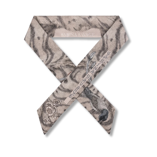 SABINA SAVAGE Zouyu, Cry The Deer Ribbon Scarf