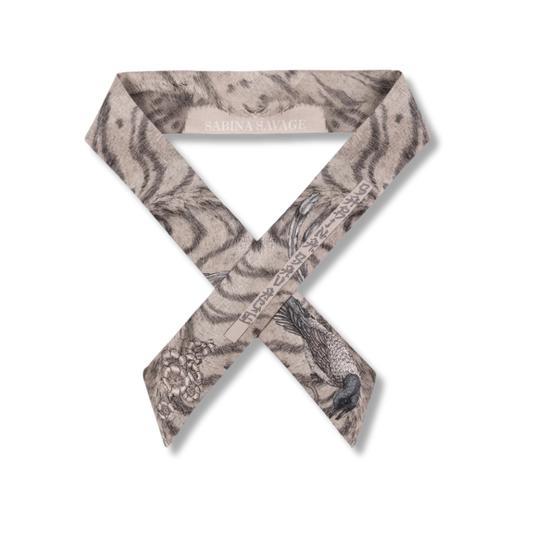 SABINA SAVAGE Zouyu, Cry The Deer Ribbon Scarf
