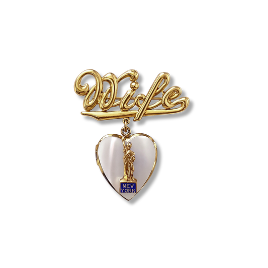 HOUSE OF GOOD MERCANTILE Wife Statue of Liberty Perfumed Brooch