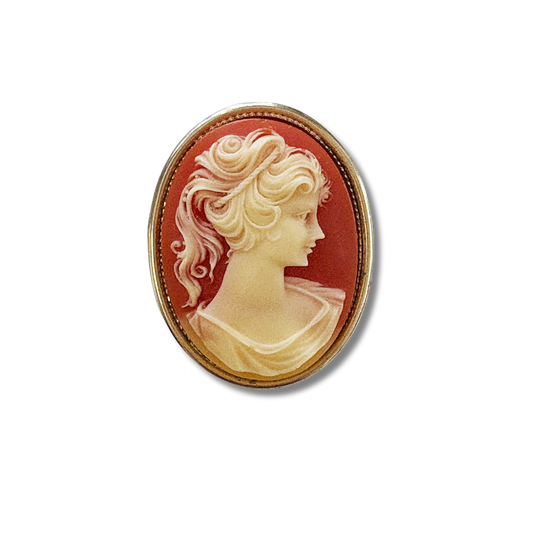 HOUSE OF GOOD MERCANTILE Cameo Perfumed Brooch