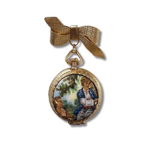 HOUSE OF GOOD MERCANTILE Courting Couple Perfumed Brooch