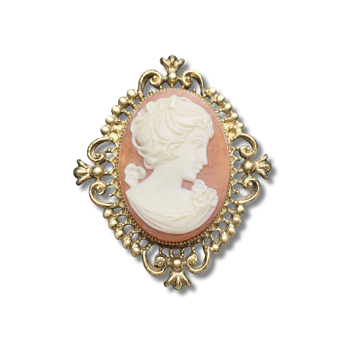 HOUSE OF GOOD MERCANTILE Cameo Perfumed Brooch