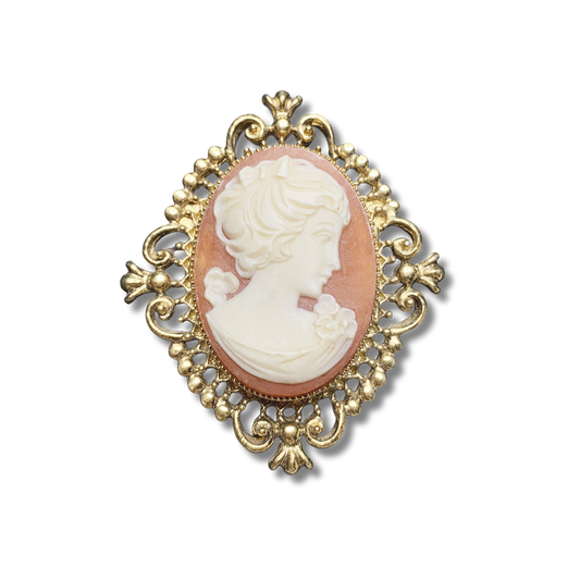 HOUSE OF GOOD MERCANTILE Cameo Perfumed Brooch