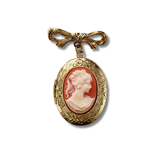 HOUSE OF GOOD MERCANTILE Petite Cameo Perfumed Brooch