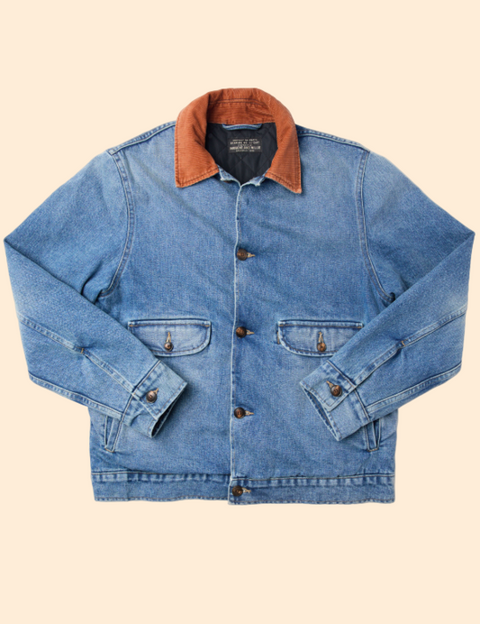 IMOGENE+ WILLIE Quilt Lined Washed Denim Chore Coat