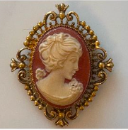 HOUSE OF GOOD MERCANTILE Cameo Perfumed Brooch