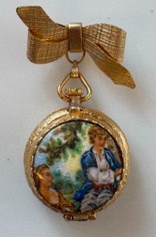 HOUSE OF GOOD MERCANTILE Courting Couple Perfumed Brooch