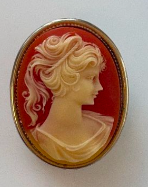 HOUSE OF GOOD MERCANTILE Cameo Perfumed Brooch
