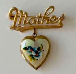 HOUSE OF GOOD MERCANTILE Mother Blue Flower Perfumed Brooch