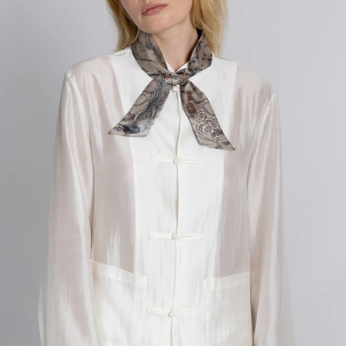 SABINA SAVAGE Zouyu, Cry The Deer Ribbon Scarf