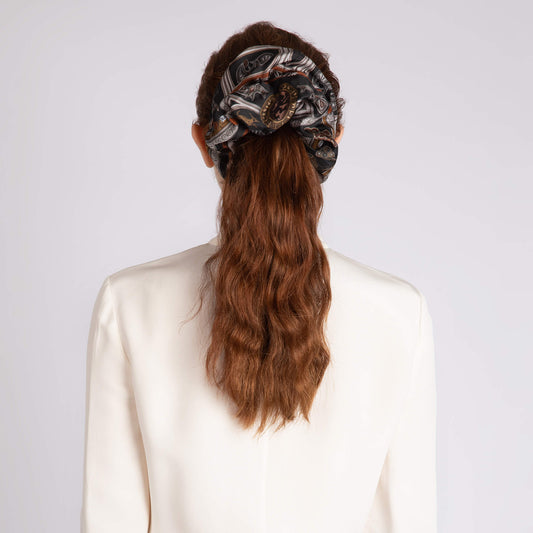 SABINA SAVAGE The Faithful Lamb Oversized Silk Scrunchie