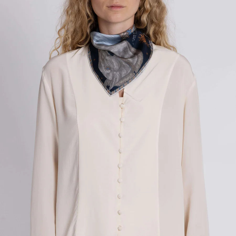 SABINA SAVAGE The Celestial Steed Silk Scarf