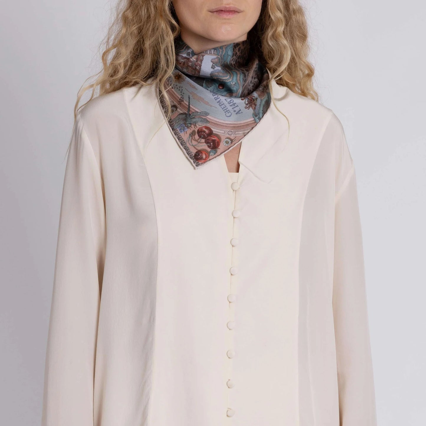 SABINA SAVAGE The Medici Cheetah Silk Scarf