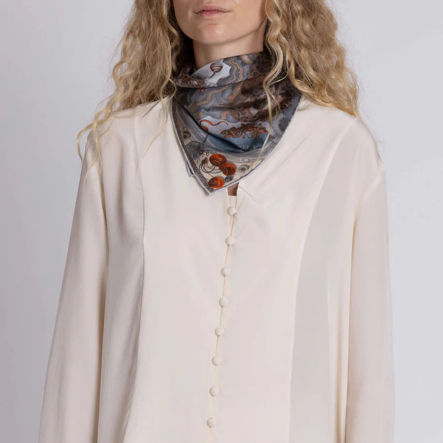 SABINA SAVAGE The Medici Cheetah Silk Scarf