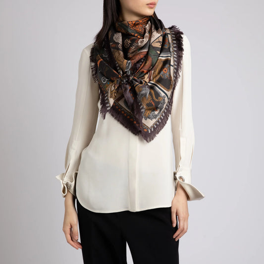 SABINA SAVAGE The Wind Horse Wool Scarf
