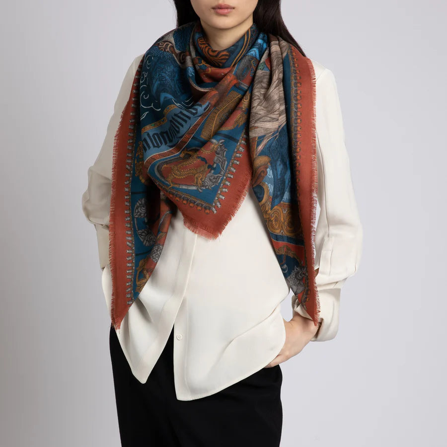 SABINA SAVAGE The Wind Horse Wool Scarf