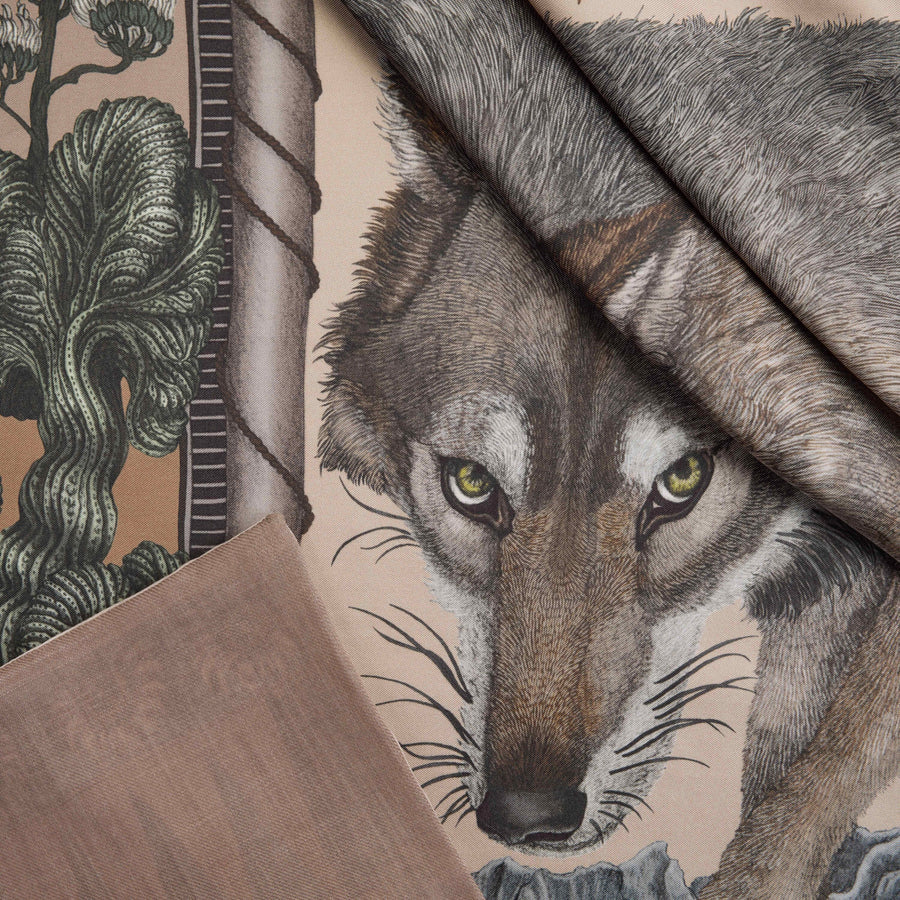 SABINA SAVAGE The Wolf You Feed Cashmere-Lined Stole