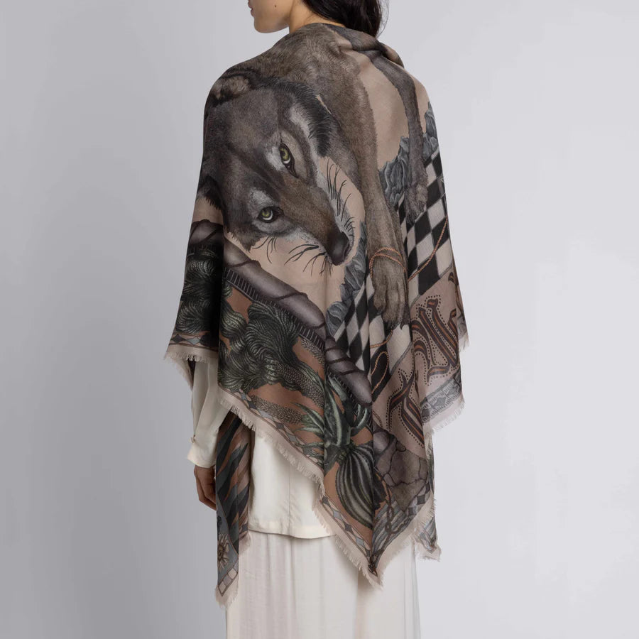 SABINA SAVAGE The Wolf You Feed Cashmere Scarf