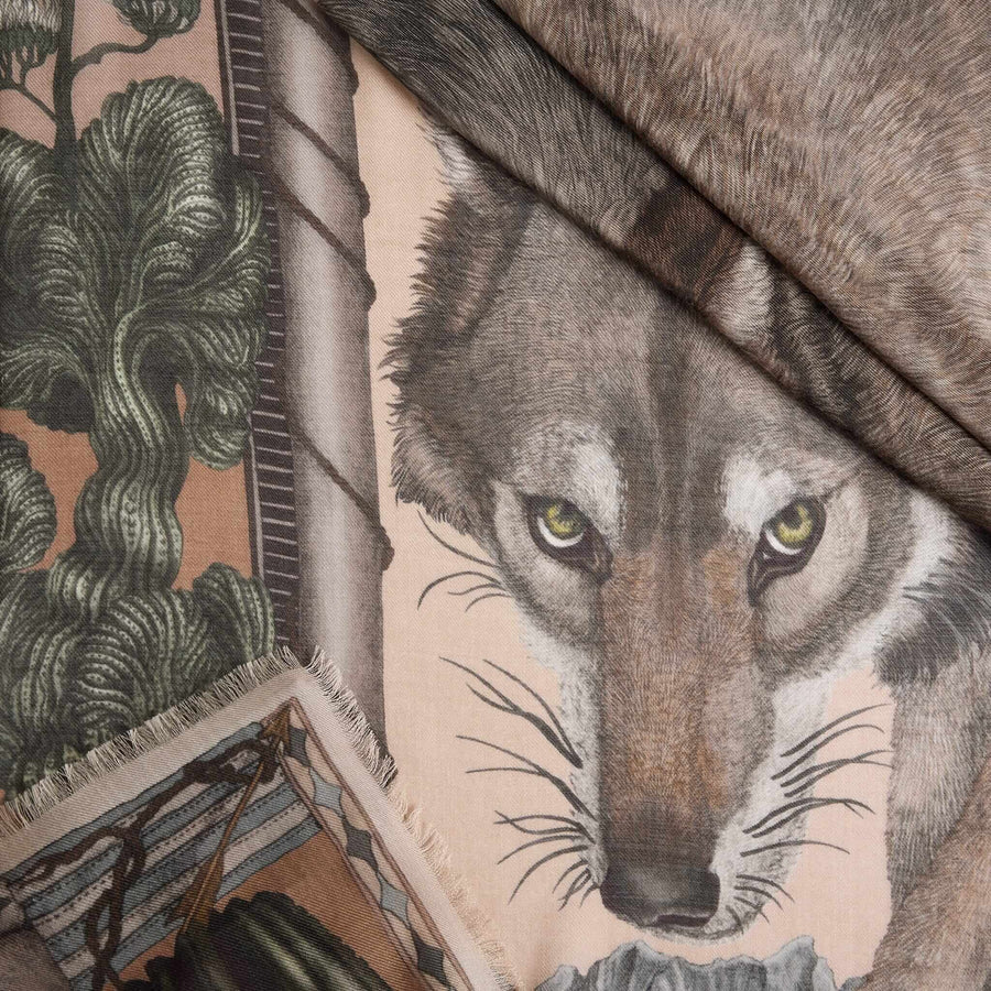 SABINA SAVAGE The Wolf You Feed Cashmere Scarf
