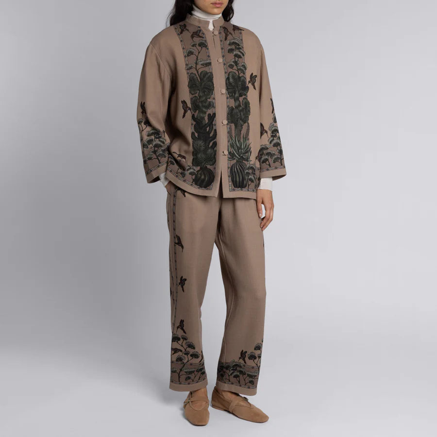 SABINA SAVAGE The Wolf You Feed Wool Crepe Trousers