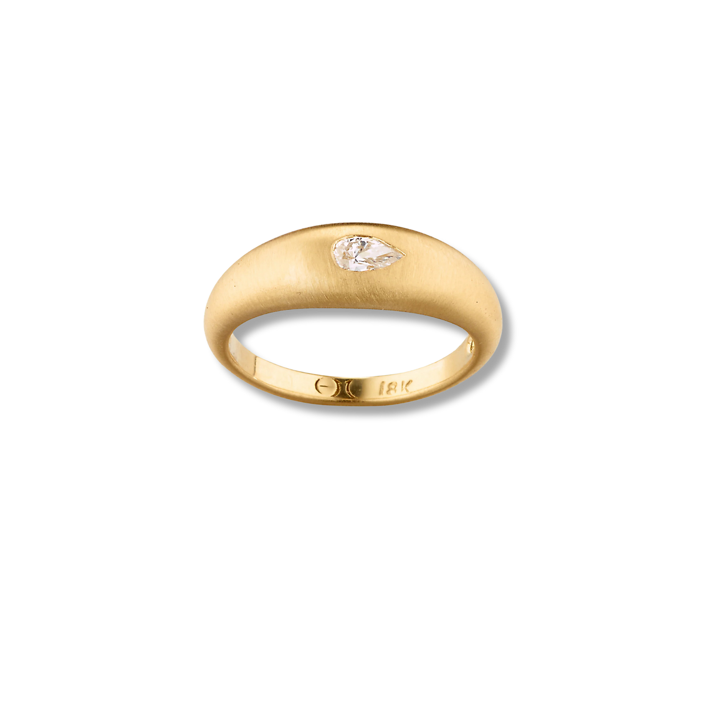 ELIZABETH MOOR Fairy Dust Diamond Teardrop Ring
