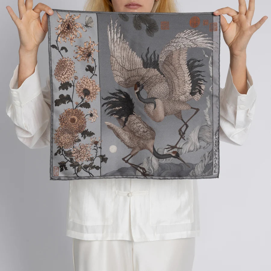SABINA SAVAGE Wind Dancer, Heaven Caller Silk Scarf