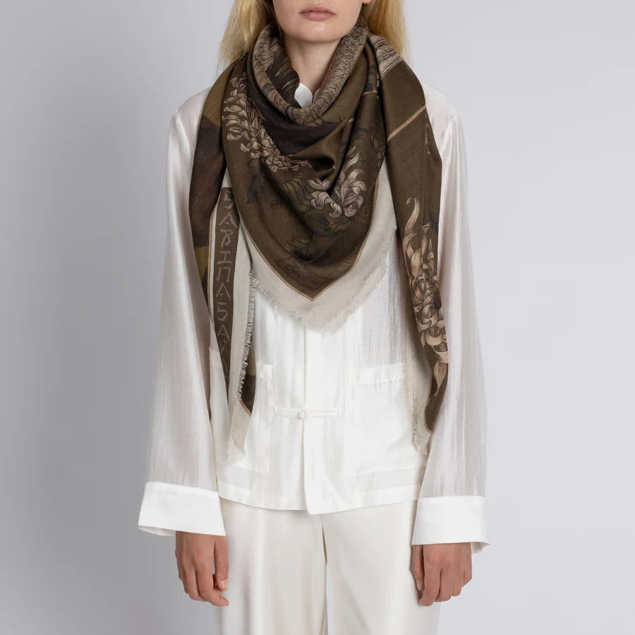 SABINA SAVAGE Wind Dancer, Heaven Caller Wool Scarf